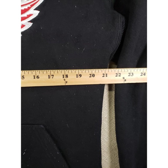 J. America Hoodie Mens Large Black Pullover Toronto Long Sleeve Drawstring - Picture 7 of 10